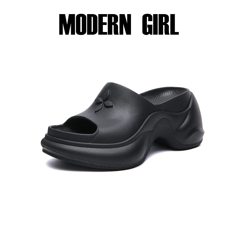 收货后按排发EVA黑色洞洞鞋可选码数