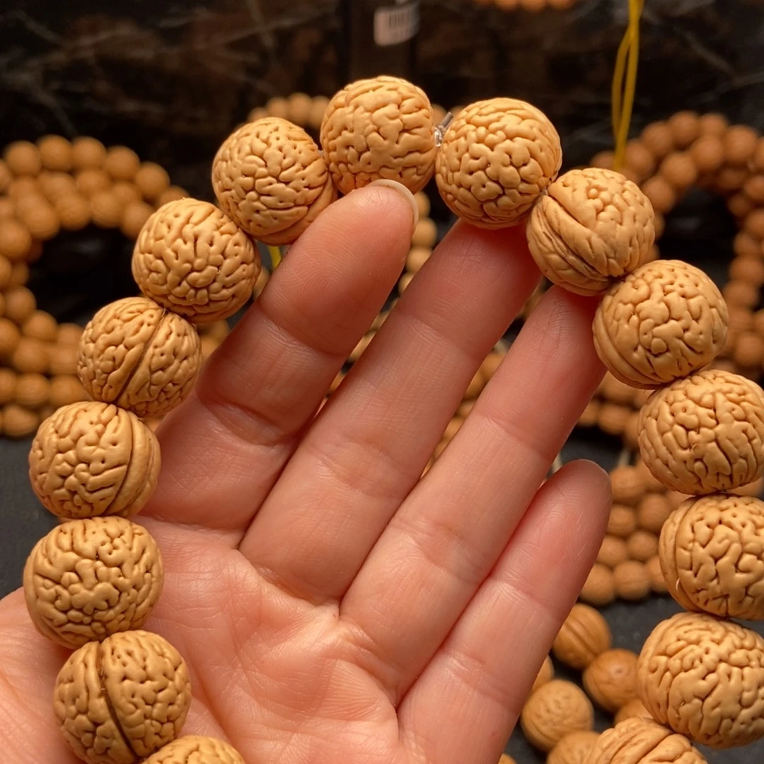 桃核手串盘锦肌肉纹16大➕尺原皮原色