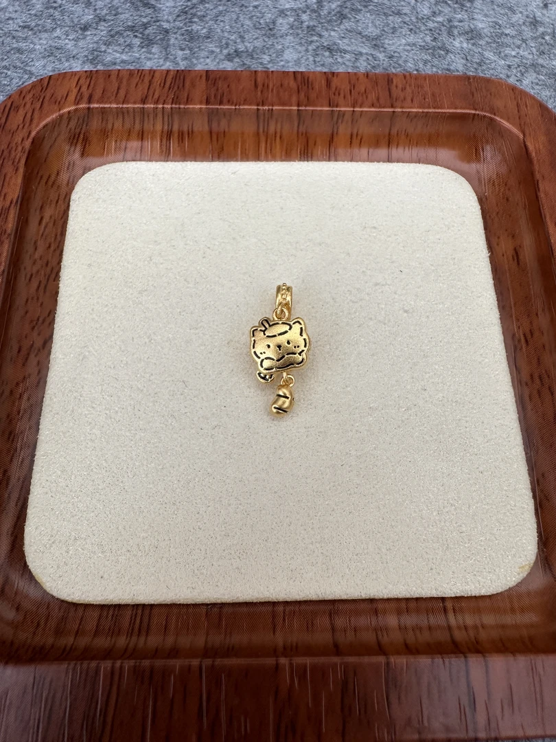 足金999 线条画家小猫可爱风