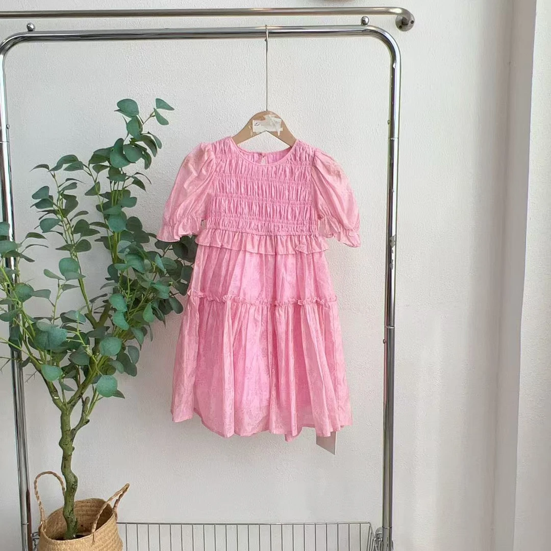 2081锁粉色连衣裙