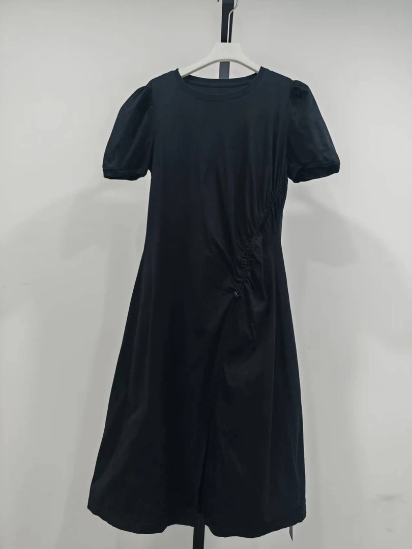 W174 圆领泡泡袖连衣裙 默认微瑕 无运费险 接受不了勿拍