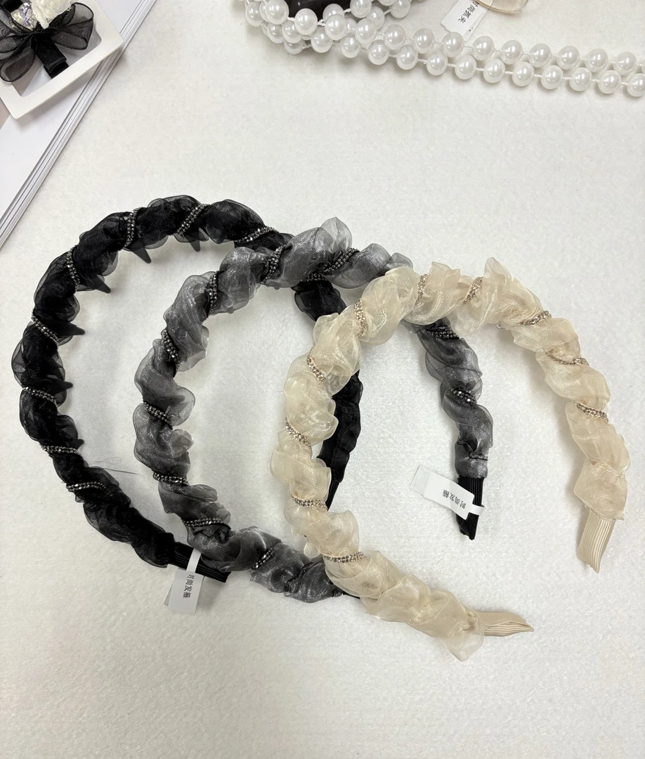 美丽姐的高颅顶两用水钻发箍