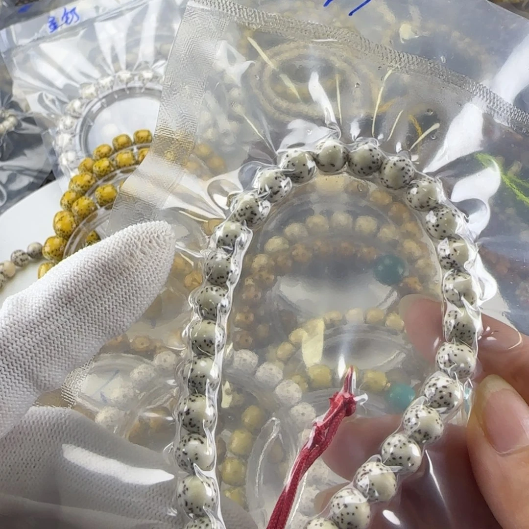 手串星月菩提海南星月菩提卡八绿背手持