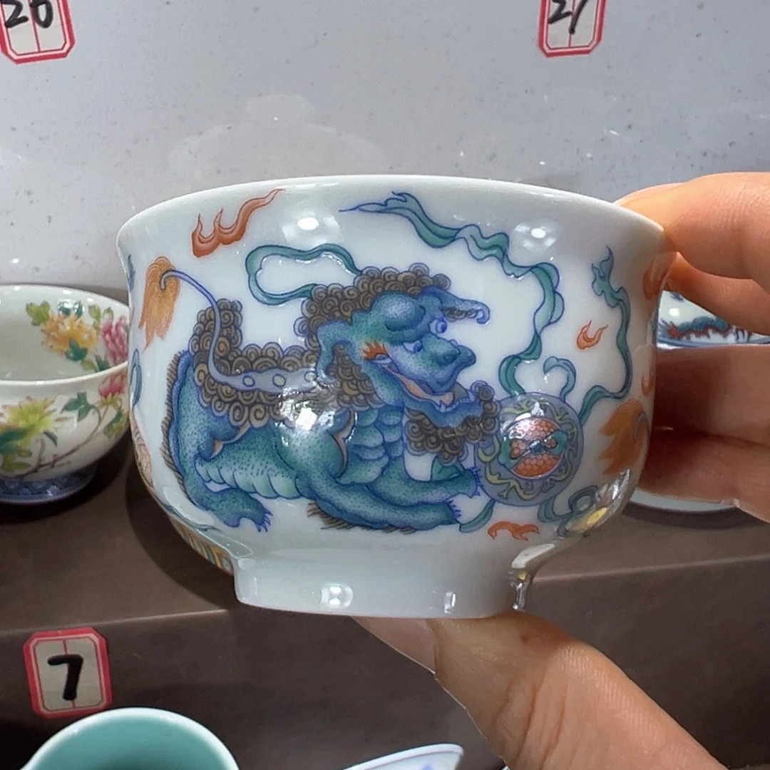 盖碗全场景德镇景德镇景德镇窑陶瓷