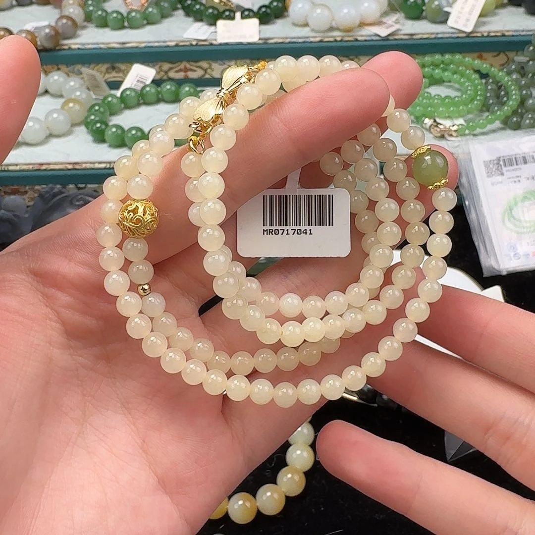 和田玉手串未镶嵌