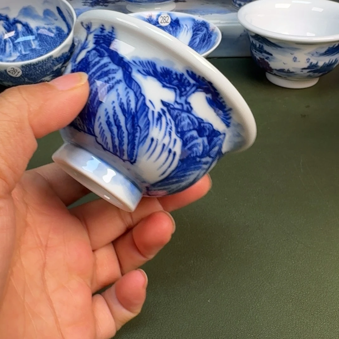 陶景德镇纯手绘茶具圆圆238