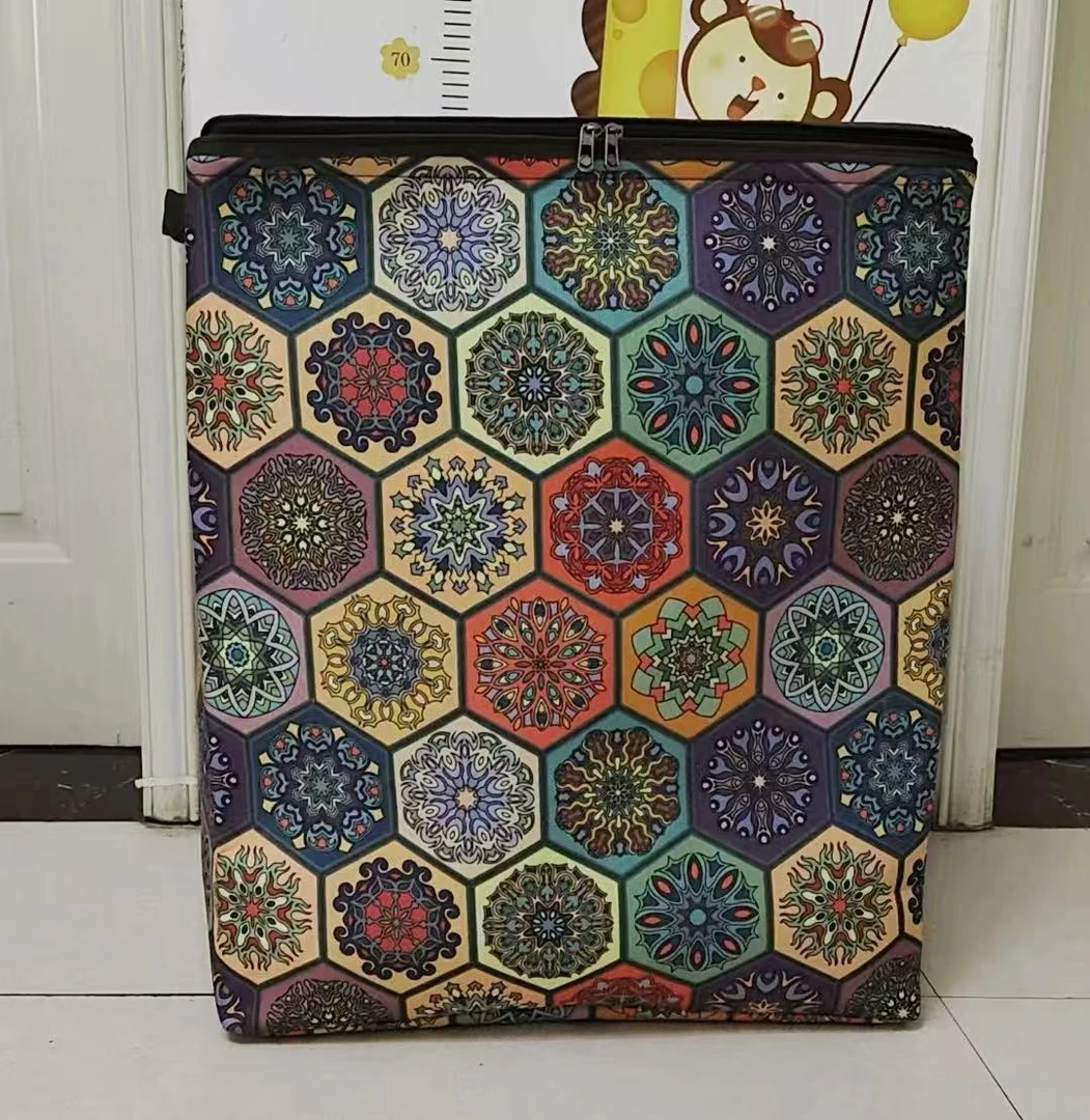 波西米亚套装家用多层帆布棉被 棉衣衣物套装收纳整理收纳袋储物