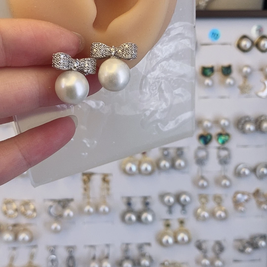 耳饰淡水珍珠合金