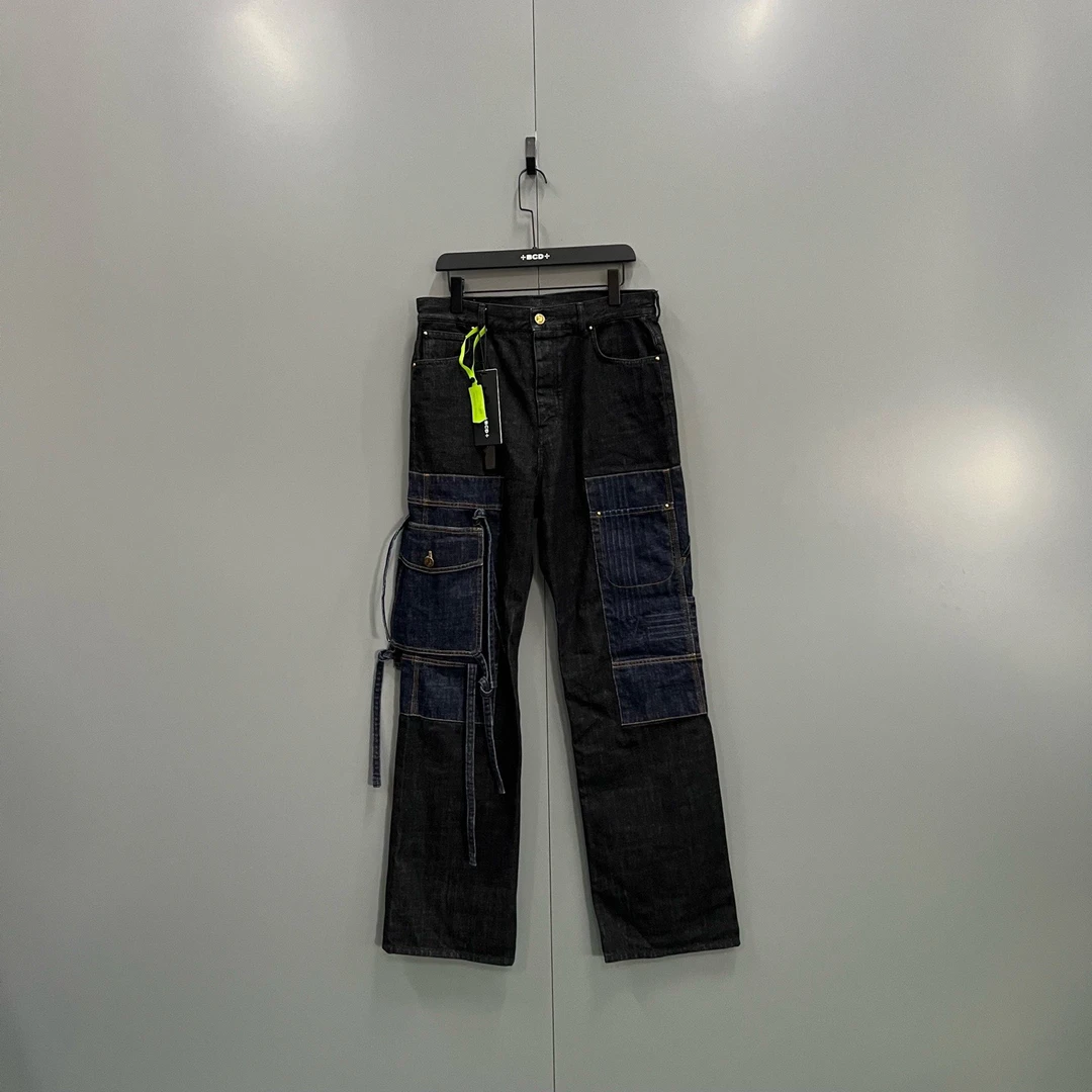 未使用 LouisVuitton/路易威登 ab929 606666 做旧牛仔裤 32码