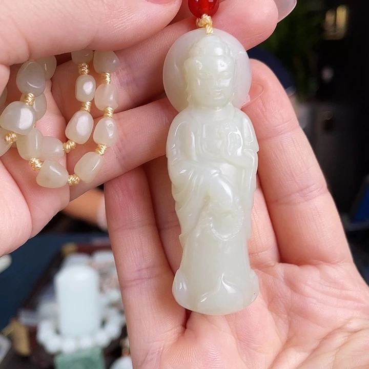 和田玉未镶嵌颈饰定制发货