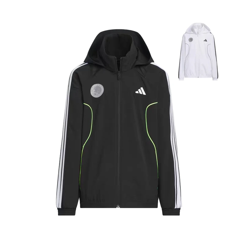 Adidas阿迪达斯儿童装25秋新男女大童连帽户外运动夹克外套KC2543