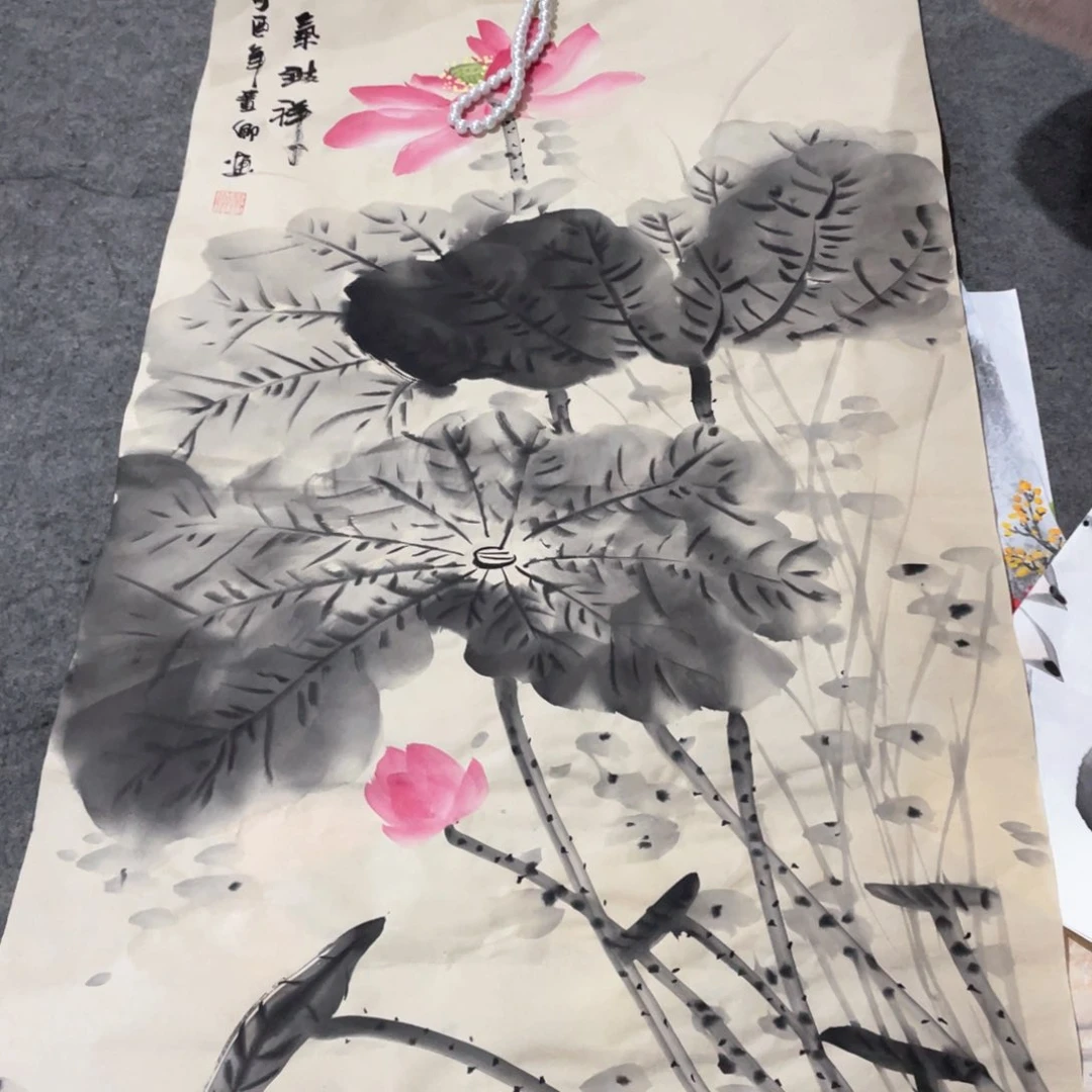 国画国画作品画心一张