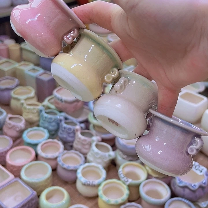 红陶陶瓷花盆当场满12包邮