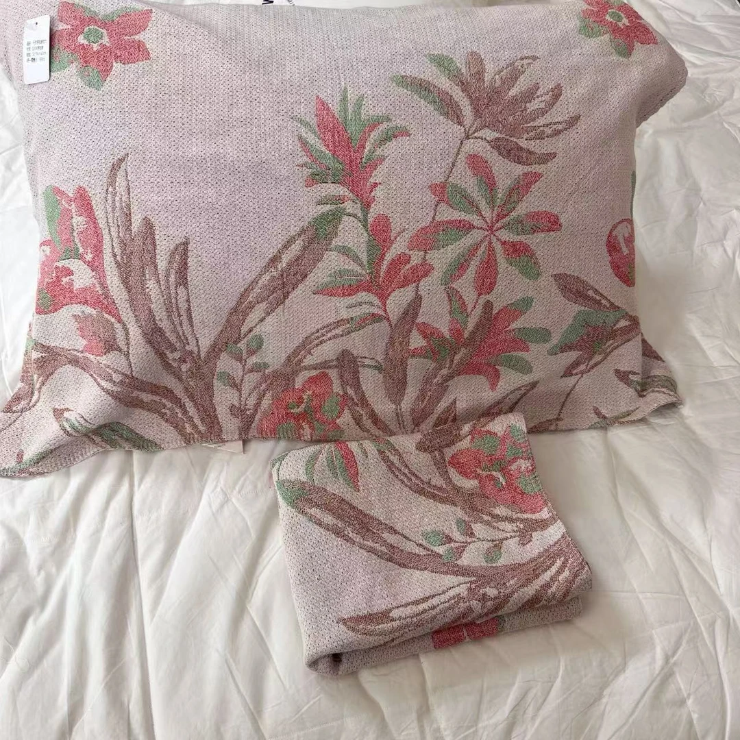 【春晓-棕】52*78cm高密枕巾柔软高档透气（一对装）