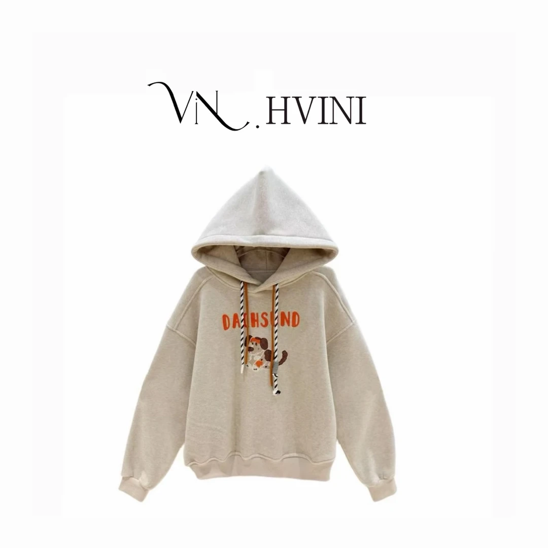 【犬系暖码】2025冬季新款时尚百搭洋气加绒卫衣H6347