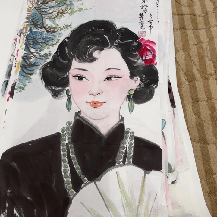 国画花鸟的翅膀是一个巨大的