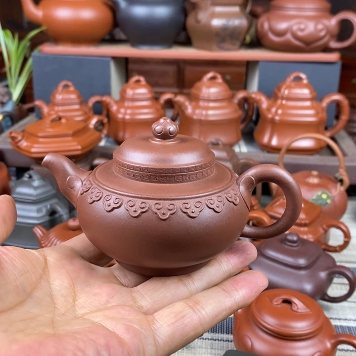 茶壶紫砂云肩如意150cc原矿老底曹青双十一特价