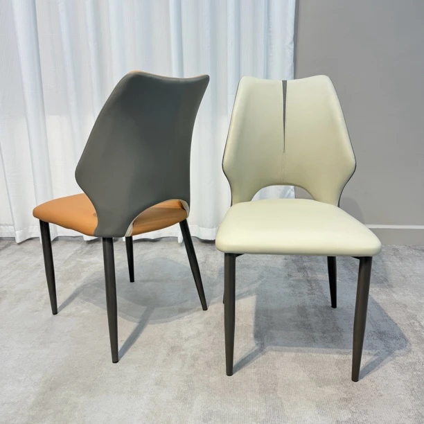 北欧轻奢餐椅简约现代家用靠背椅洽谈椅餐桌椅凳子酒店椅棋牌椅子