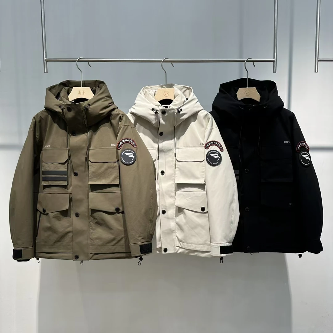 8818男士短装连帽冬季外套