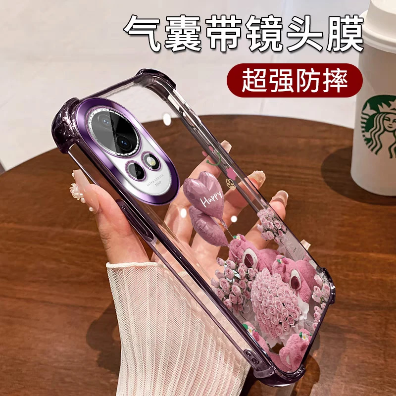 适用华为nova13手机壳透明小众奢华可爱梦幻少女镜头全包硅胶韩系
