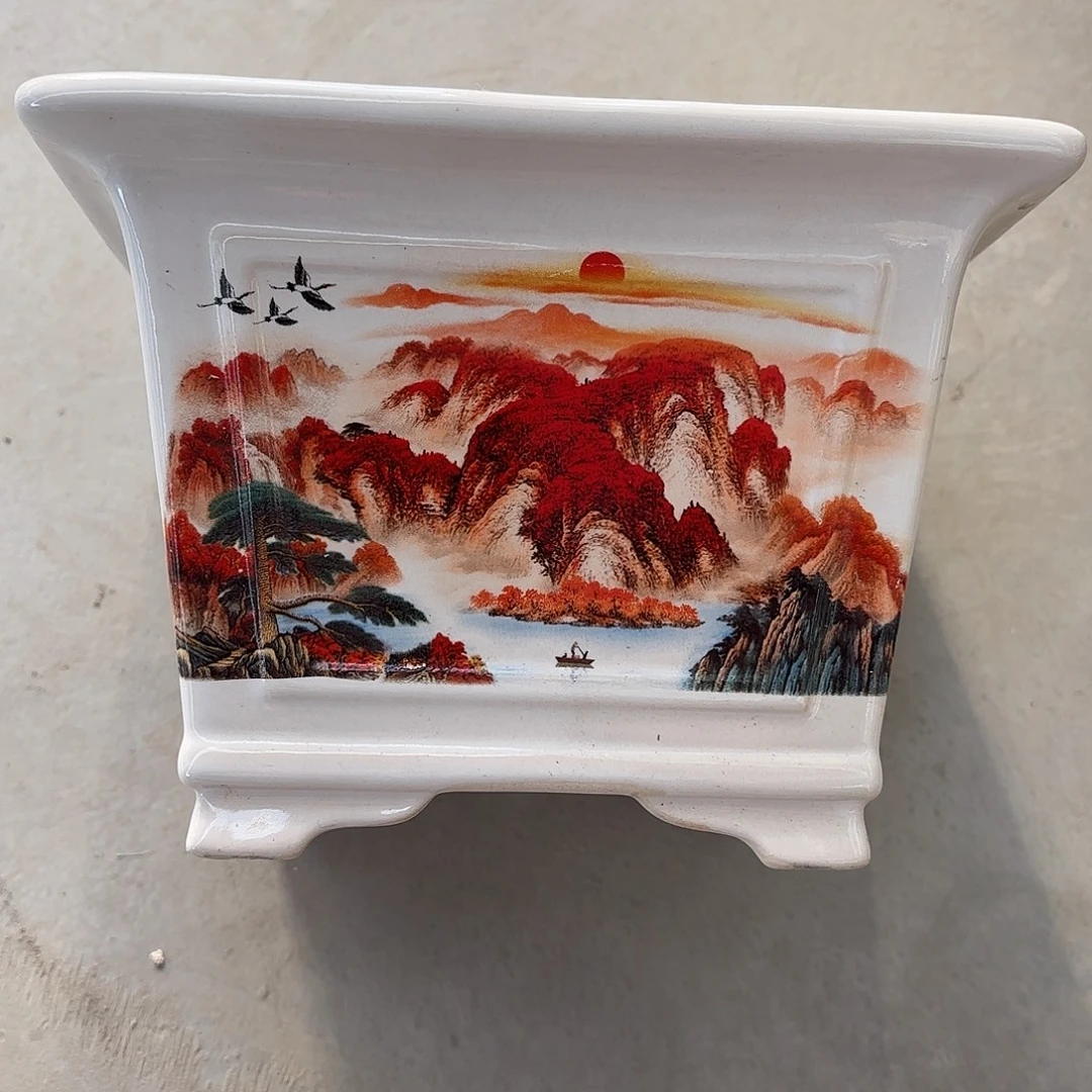山***山花盆紫砂紫砂工艺品