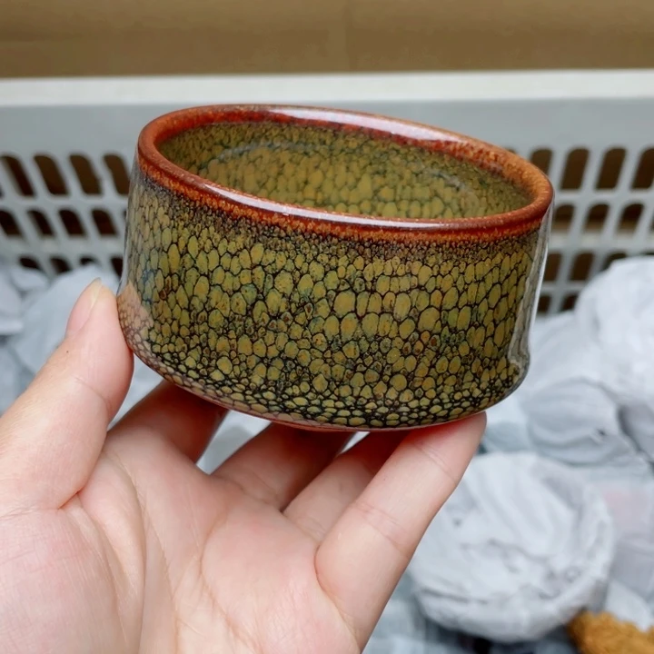 茶盏建窑建盏主人杯竹节
