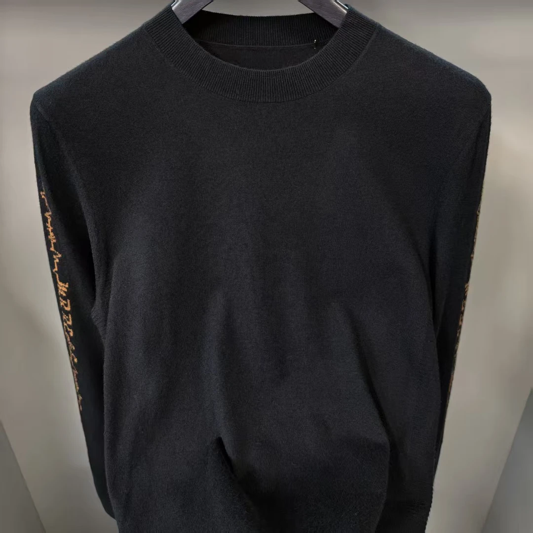 1P71S1男士秋冬季圆领套头长袖打底毛衣针织衫(JSJ)