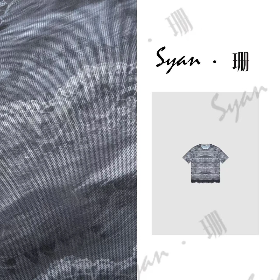 Syan【烟雨江南】2025夏新款洋气时尚轻奢针织设计师休闲显瘦T恤