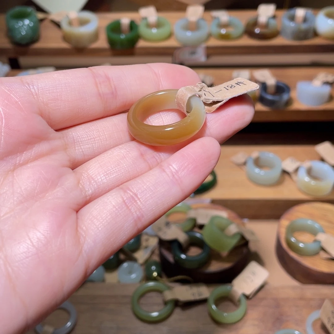 和田玉戒指未镶嵌突***你18.1