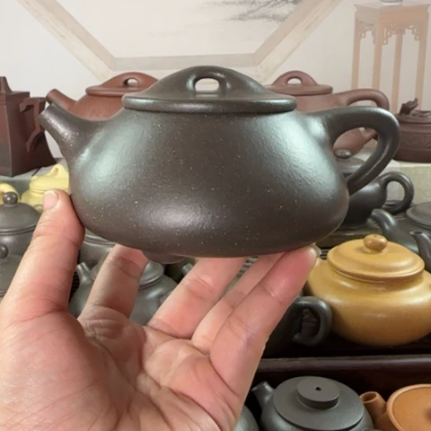 茶壶紫砂梨皮天青300cc