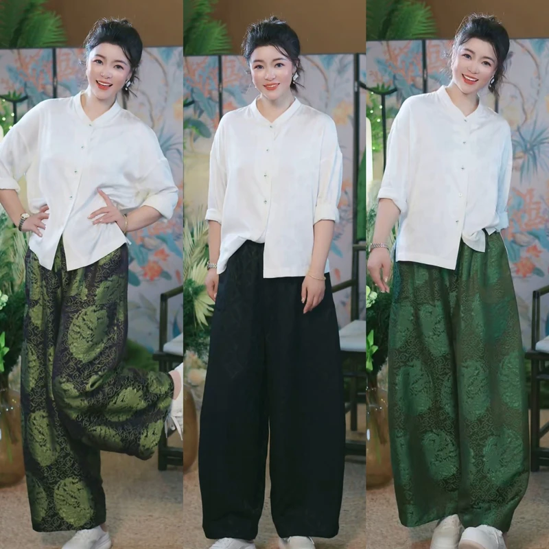 杯子家《国风花苞棉裤》秋冬保暖加厚柔软松弛感