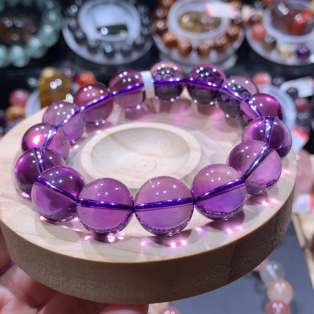 未镶嵌手链水晶紫水晶14.5mm