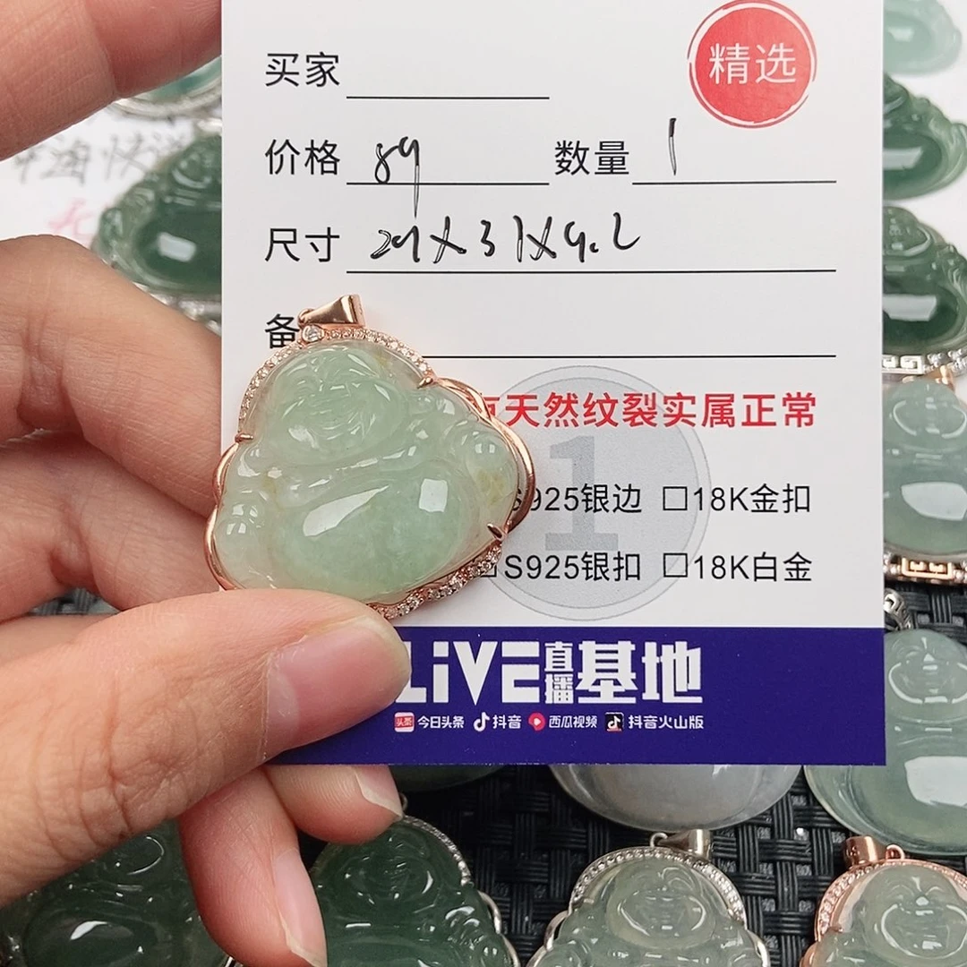 翡翠银S925镶嵌颈饰