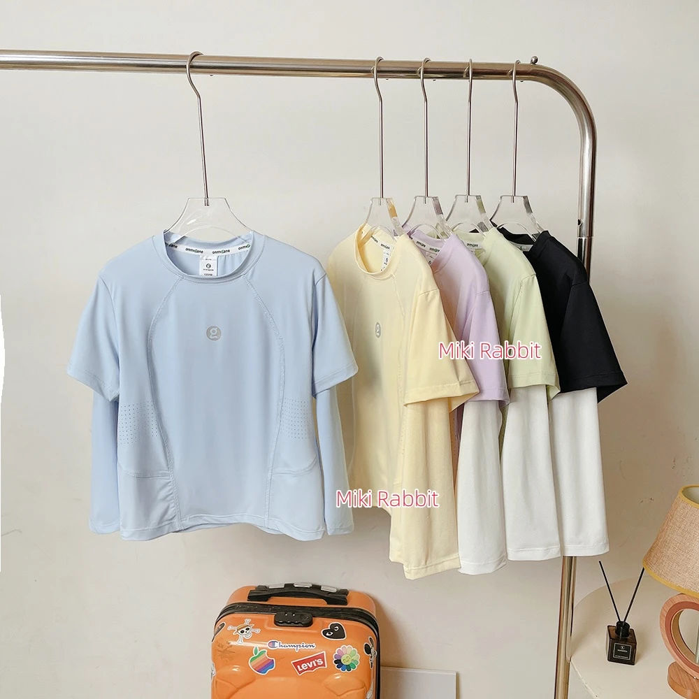 儿童户外速干衣长袖T恤2025新款爆款男童女童装假两件运动上衣