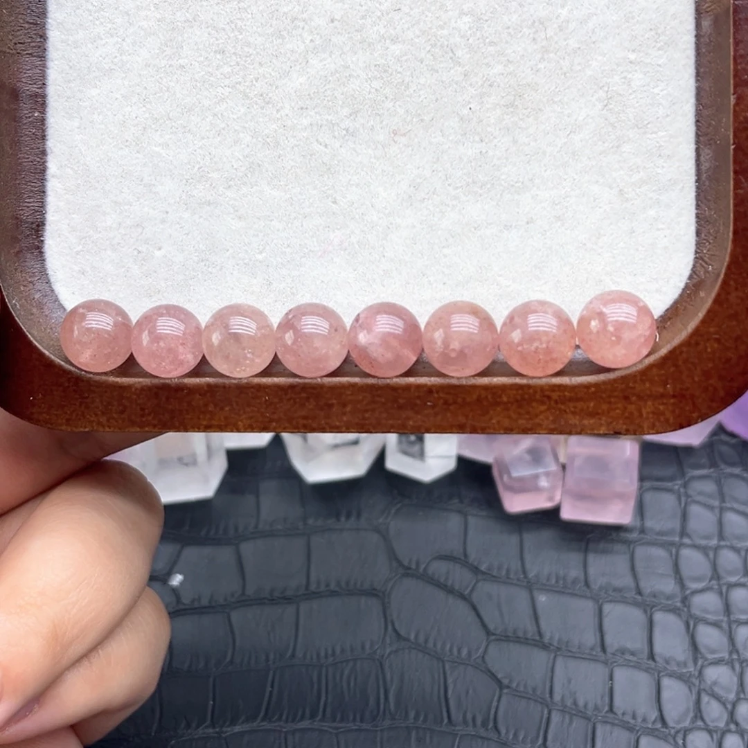 榴***普水晶未镶嵌珠宝半成品19