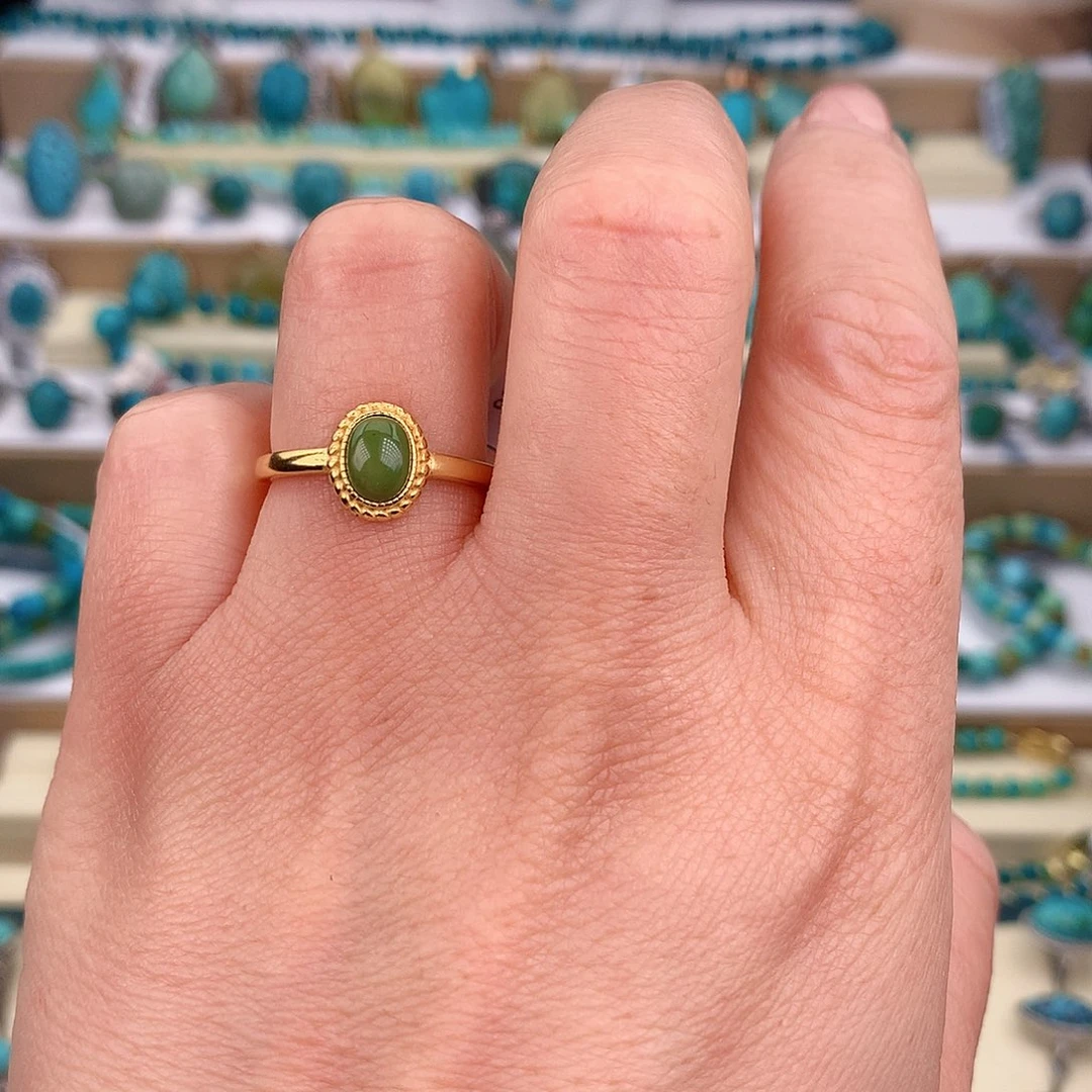 绿松石未镶嵌戒指