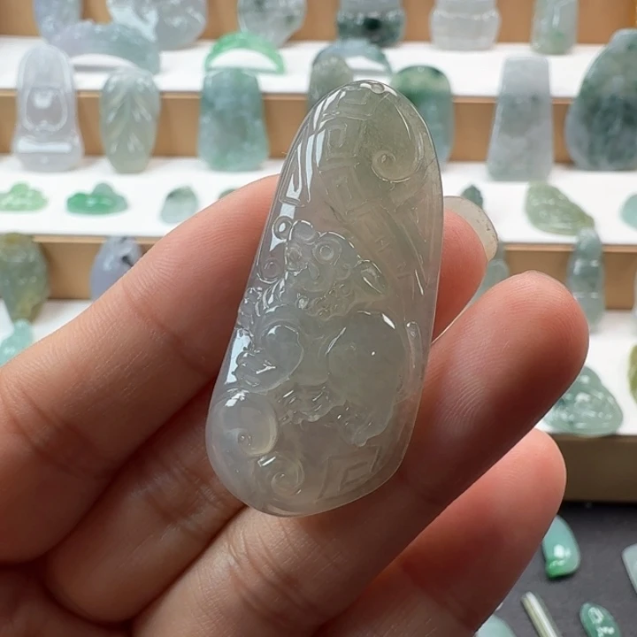 翡翠未镶嵌项链翡翠
