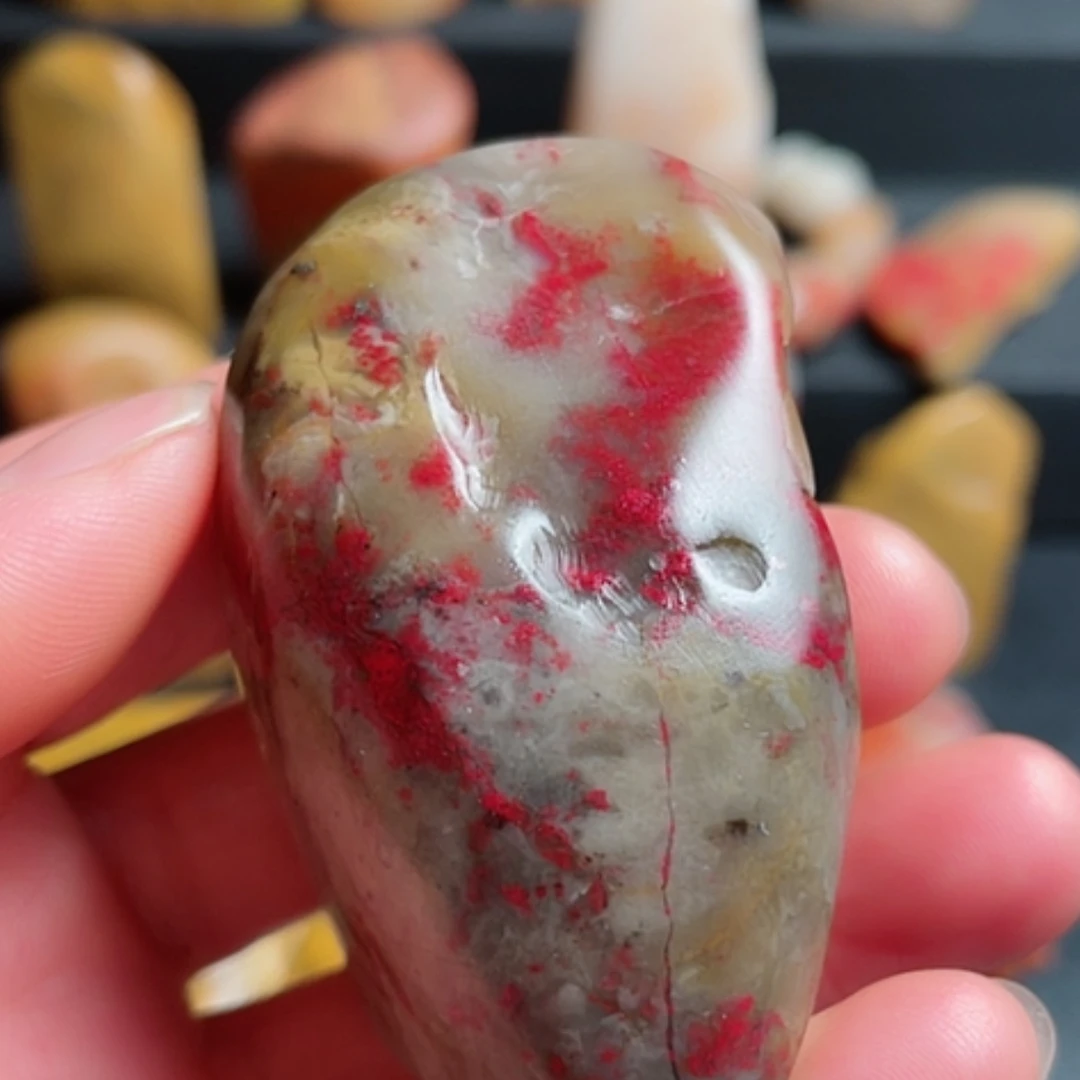 【闪购商品】昌化石昌化牛角冻鸡血随型