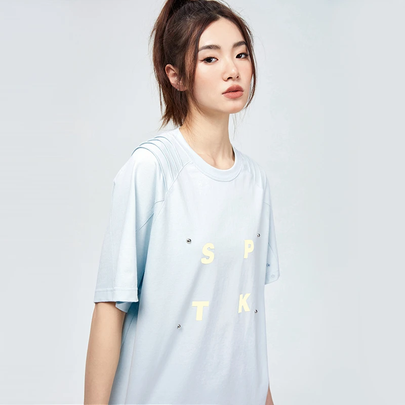 【英雄新纪元】SPARTACKS潮牌原创铆钉肩部折叠短袖重磅280gT恤