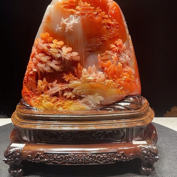 用***6寿山石山水画欣赏