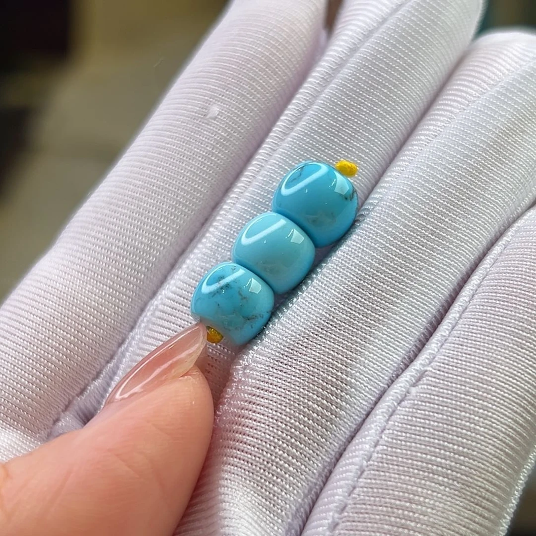 绿松石未镶嵌珠宝奇石8.6腰珠