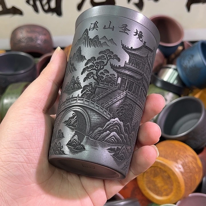 茶杯紫砂全手工紫砂主人杯