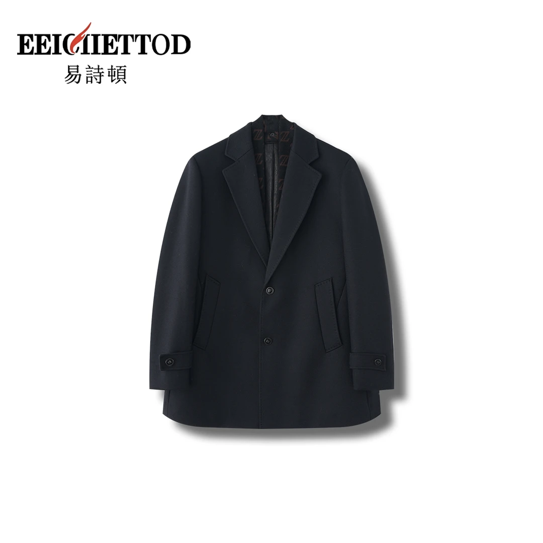 【钱老板专享】易诗顿男装秋冬两粒扣短款大衣 B082-YN605