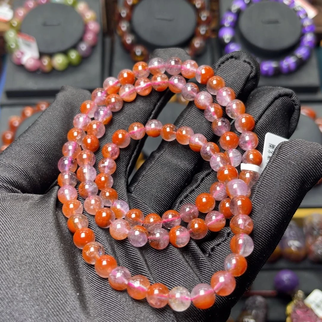 手链水晶未镶嵌极光荆棘玫瑰天眼多圈6mm