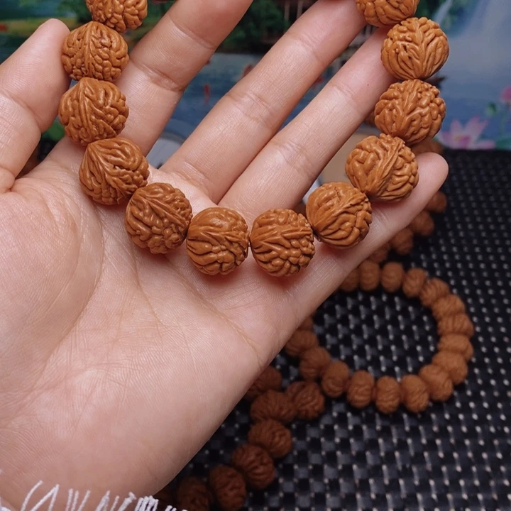 桃核手串龙纹桃核