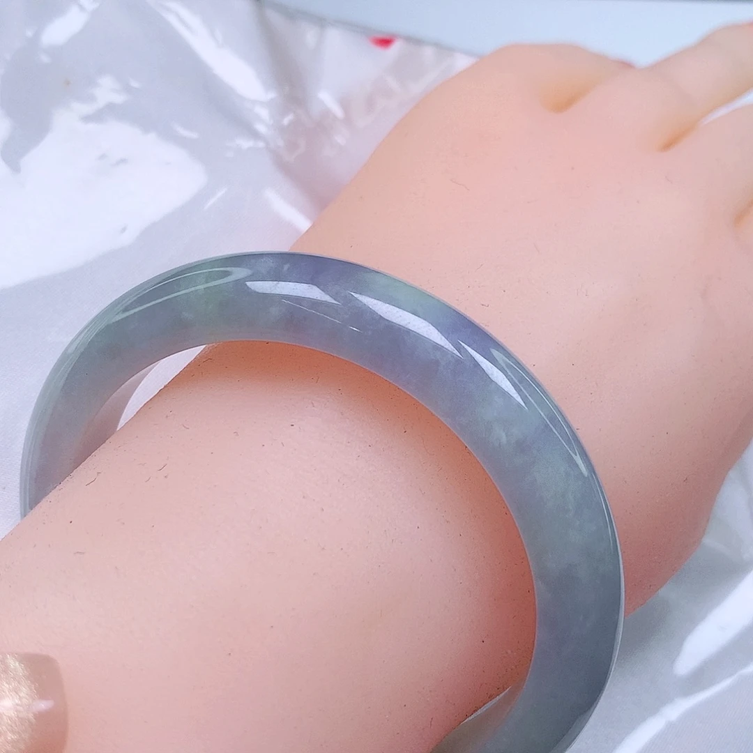 翡翠未镶嵌手镯W83130正58
