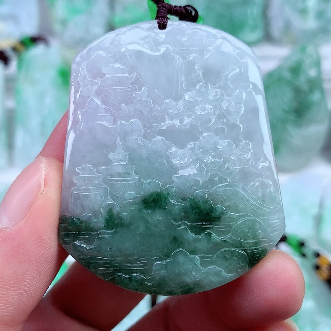 翡翠未镶嵌颈饰翡翠吊坠