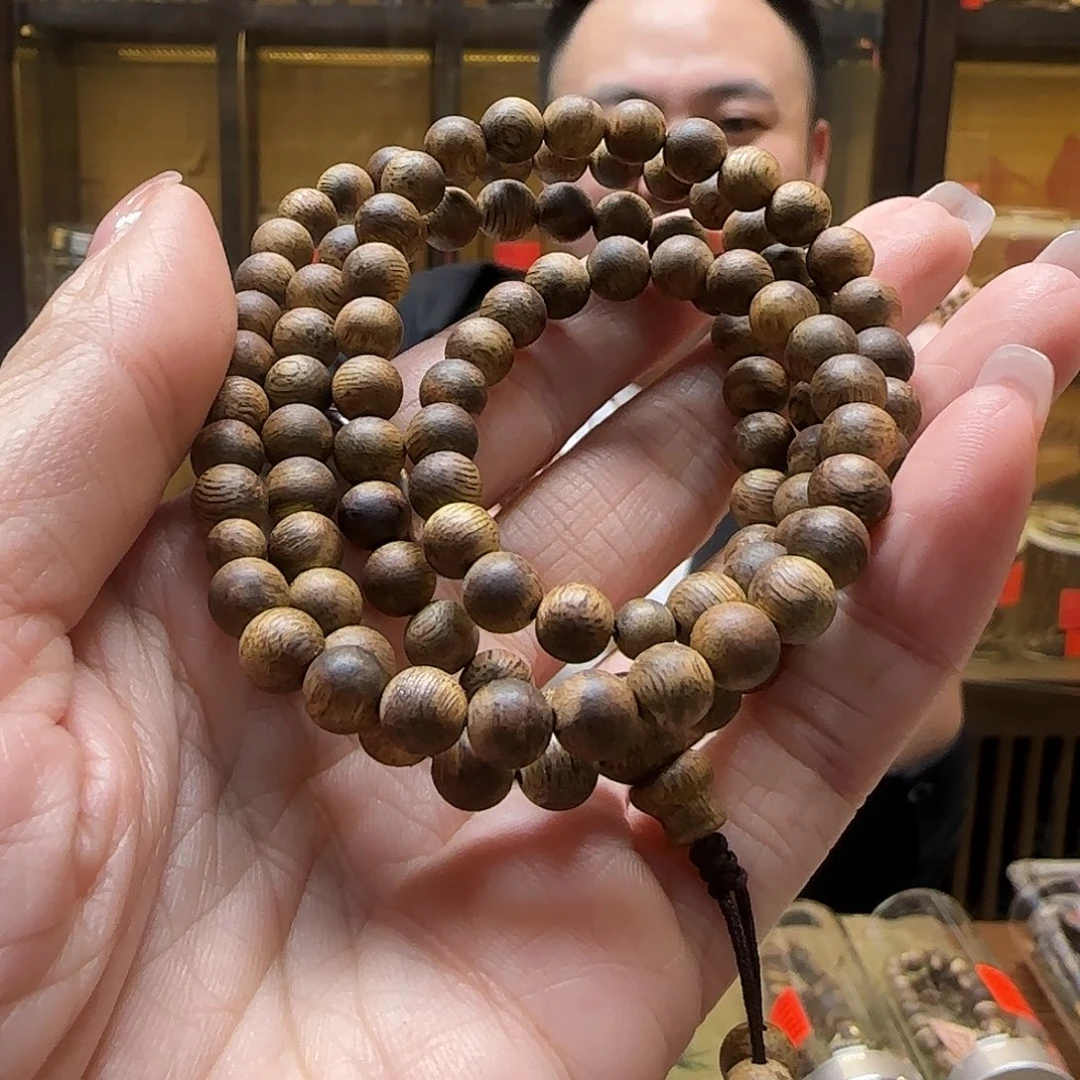 沉香手串12棋楠6mm108多圈圆珠 11.5g+多样性发一串