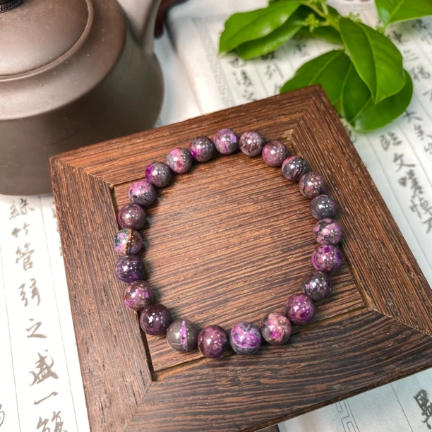 南非老矿苏纪石舒俱来圆珠手串多样性发一/P181 宽8m+ 20g+