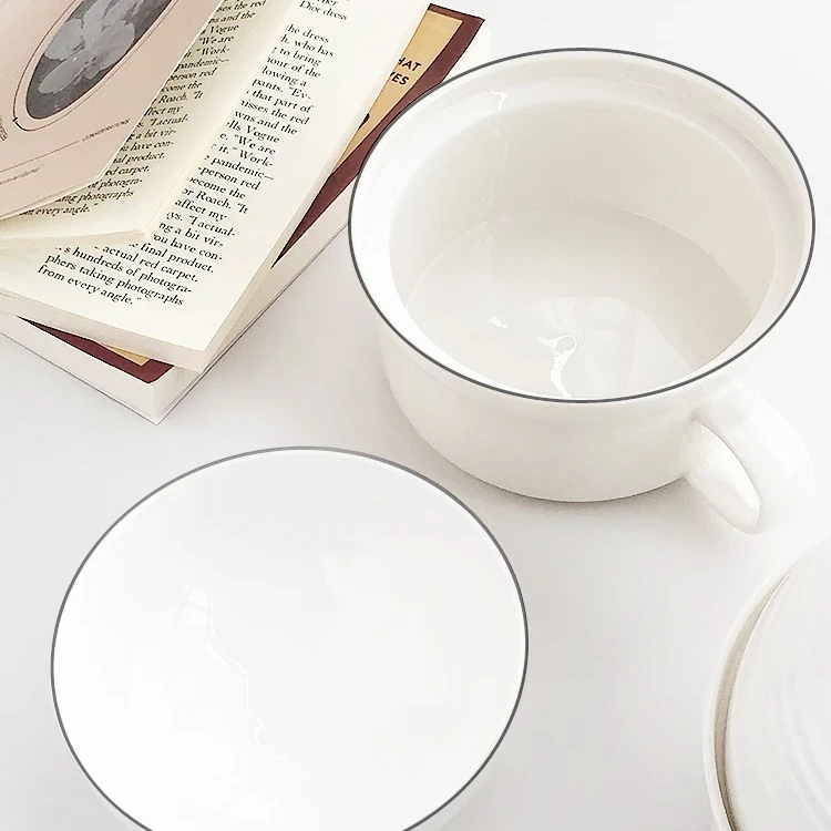 【铭策优品】微瑕黑线6英寸泡面碗家用泡面装猪油学生饭盒无盖